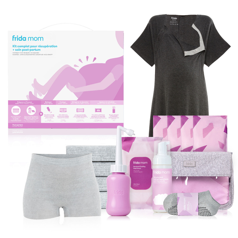 Kit complet pour récupération et soin post-partum Frida packaging français