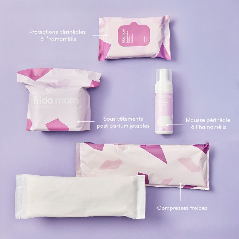 Kit de base pour récupération post-partum Frida détail des produits