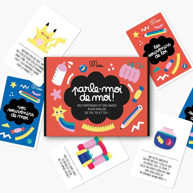 Kit de discussion Parle moi de moi Minus Editions boite