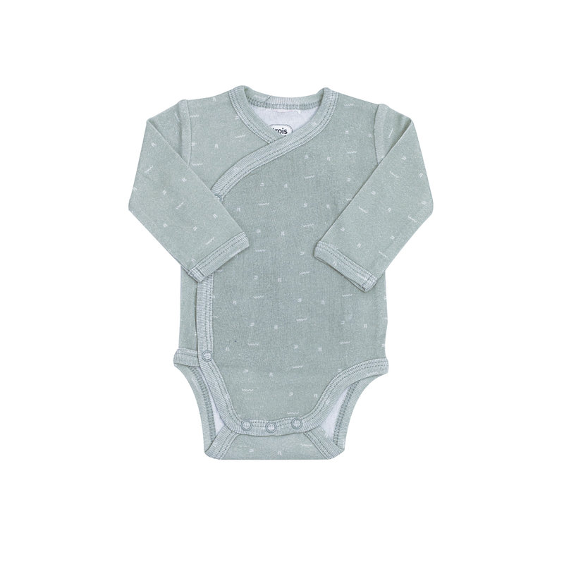 Kit Naissance Sauge taille 0 mois Trois Kilos Sept body