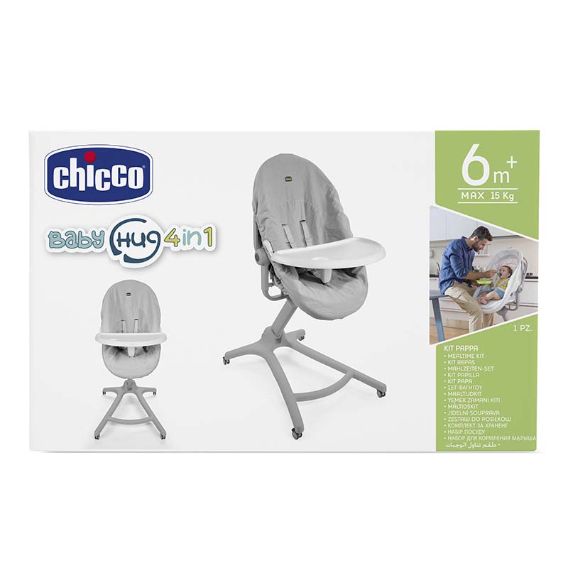 Kit repas pour Berceau/Transat Évolutif Baby Hug 4in1 : tablette repas + housse de protection Chicco packaging