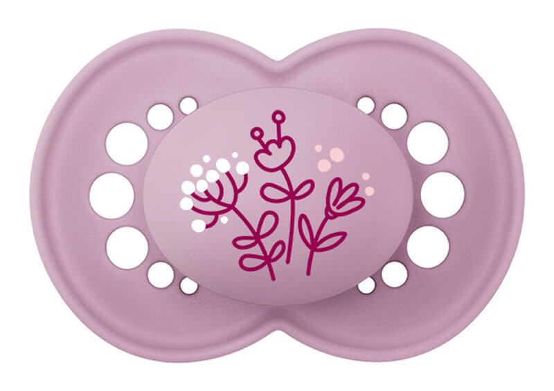 Kit Sucette en silicone et Attache sucette 18 mois+ Aléatoire MAM sucette rose
