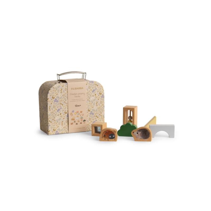Kit valisette avec blocs sensoriels en bois FILIBABBA produit