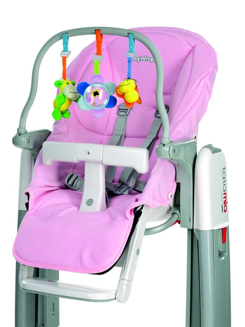 Kit chaise haute Tatamia : housse et arche de jeux Rosa Kit chaise haute Tatamia : housse et arche de jeux Rosa