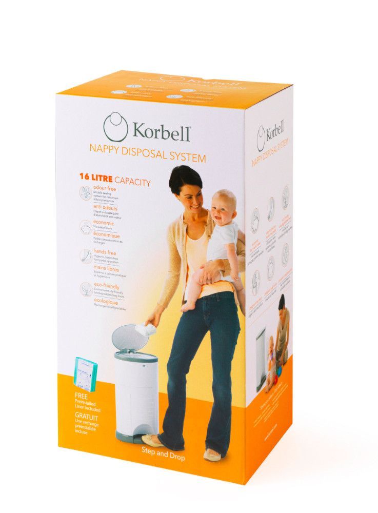 Poubelle à couches 16 litres KORBELL : Comparateur, Avis, Prix