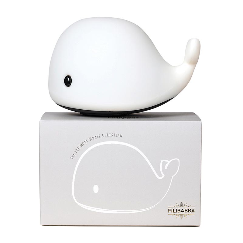 Lampe Led Christian la baleine Small Filibabba Packaging