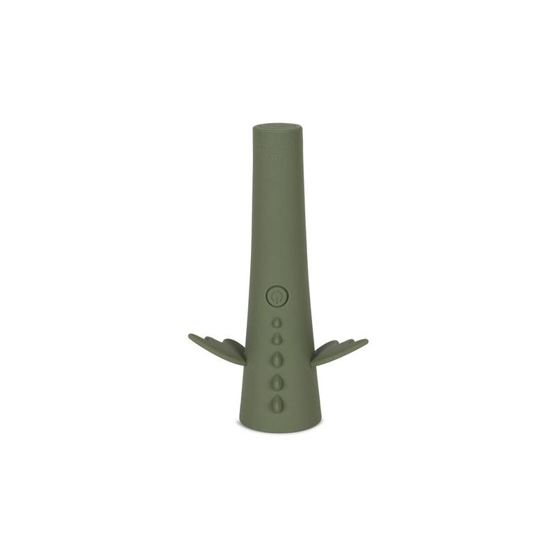 Lampe Torche Dragon Olivine Konges Slojd debout vue du dessus