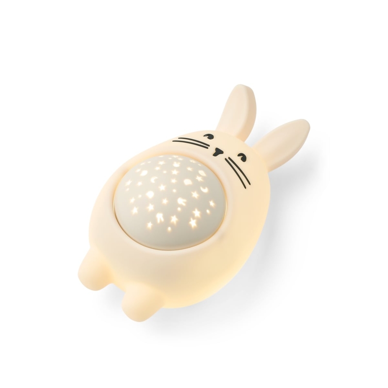 Lampe veilleuse projecteur Manuel Lapin LIEWOOD allumé