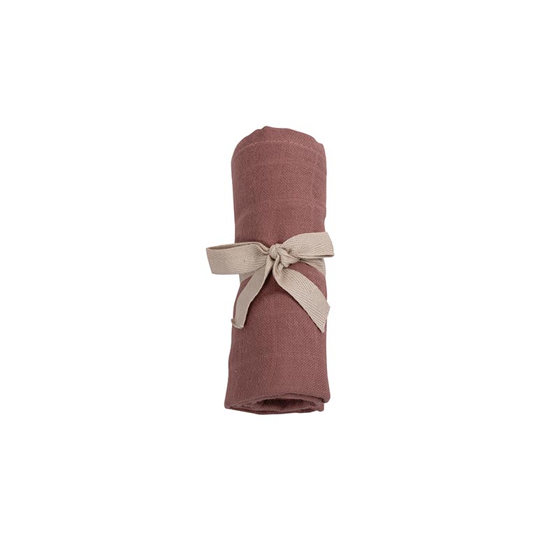 Lange en mousseline de coton biologique Dusty Rose Filibabba