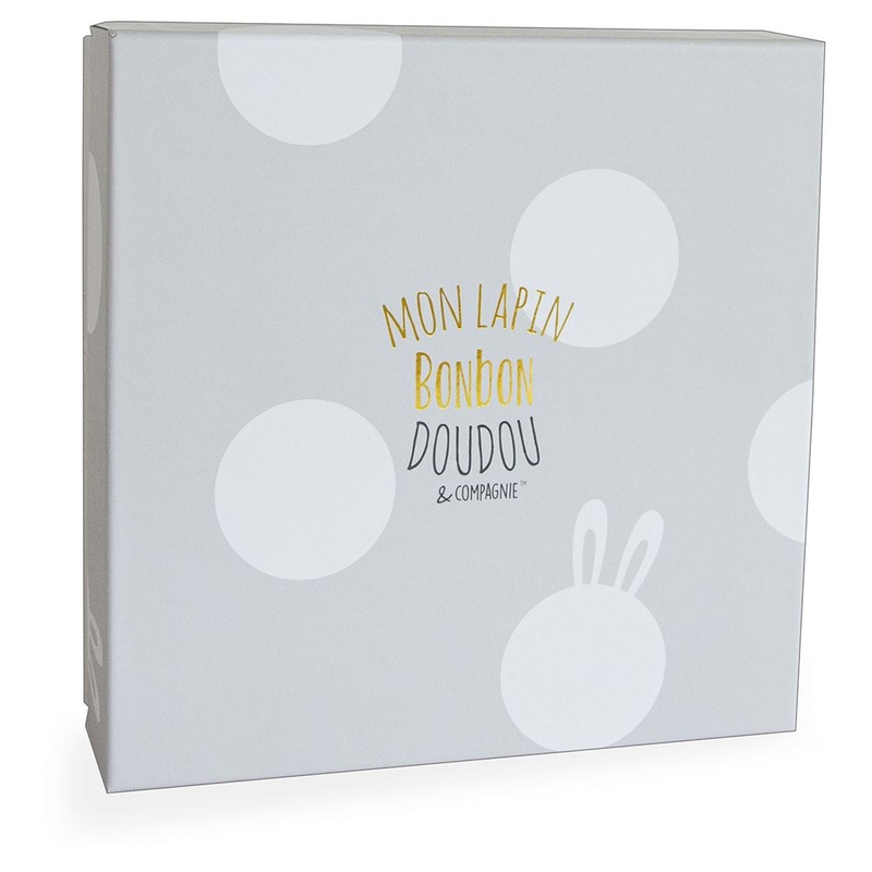 Lapin Bonbon Doudou taupe Doudou et Compagnie Produit boite