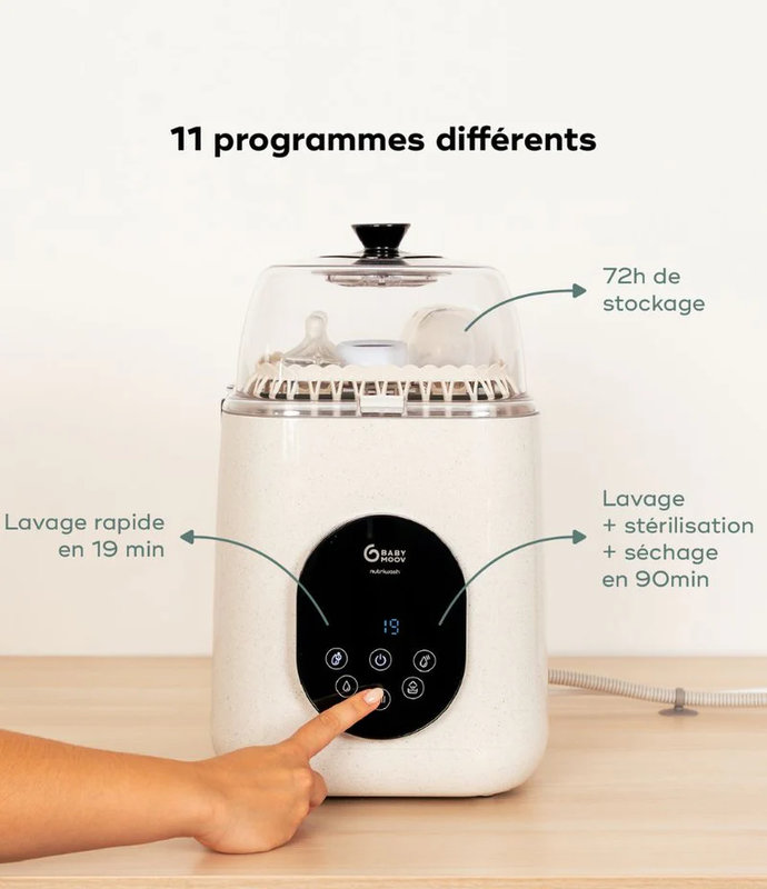 Lave-Biberon Nutriwash Babymoov programmes