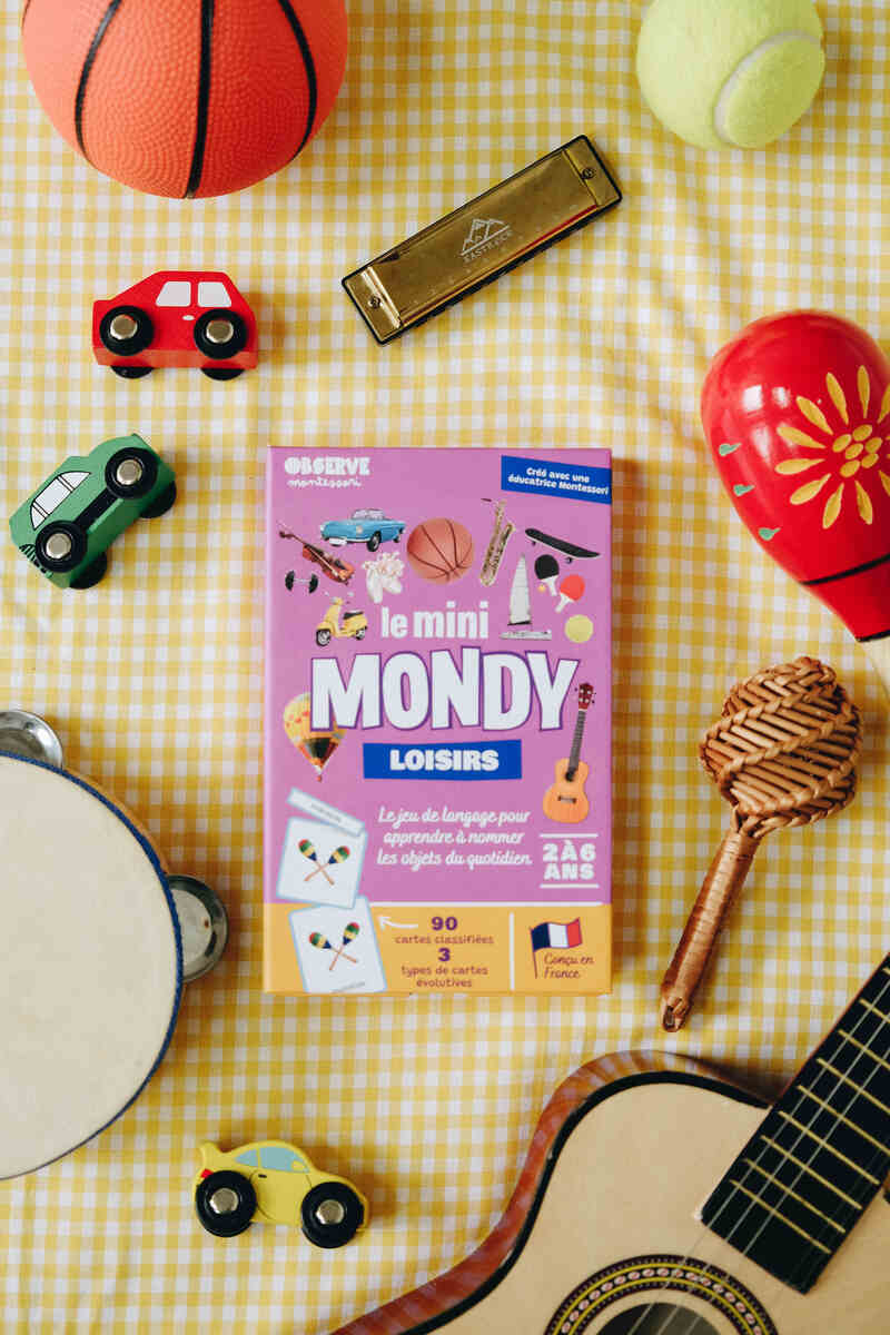 Le Mini-Mondy Loisirs, jeu de langage Observe Montessori Produit lifestyle