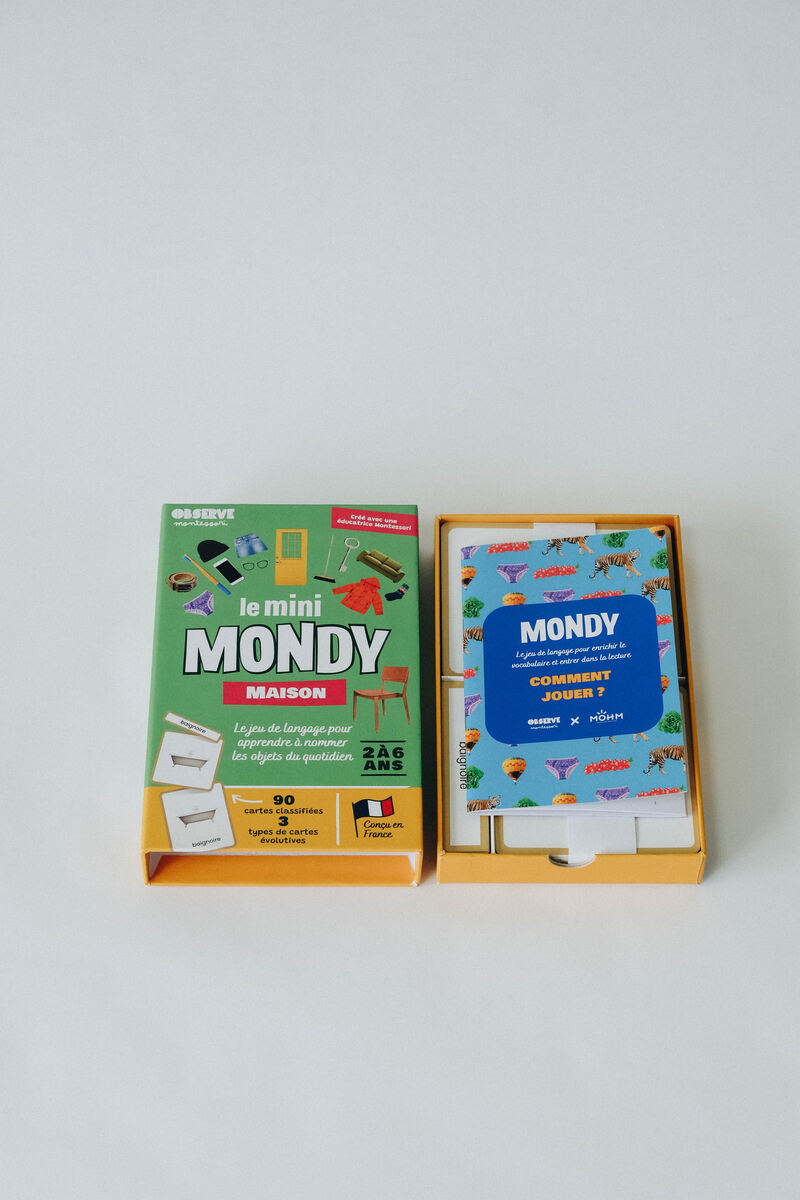 Le Mini-Mondy Maison, jeu de langage Observe Montessori Produit face2