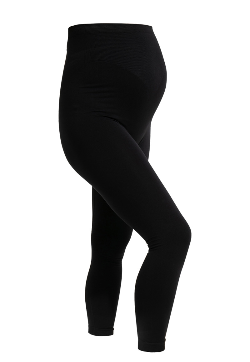 Legging 3/4 de grossesse sans coutures noir XL Carriwell produit face