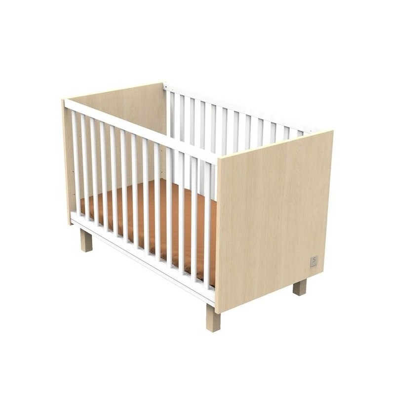  Lit bébé 120x60 Nature SAUTHON face