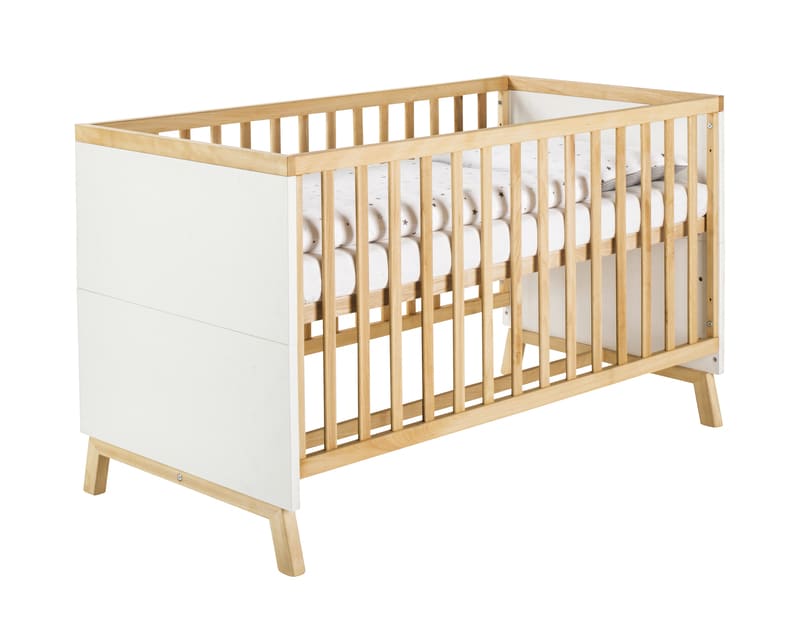 Lit bébé évolutif Romantic white 70 x 140cm - Childhome – Comptoir