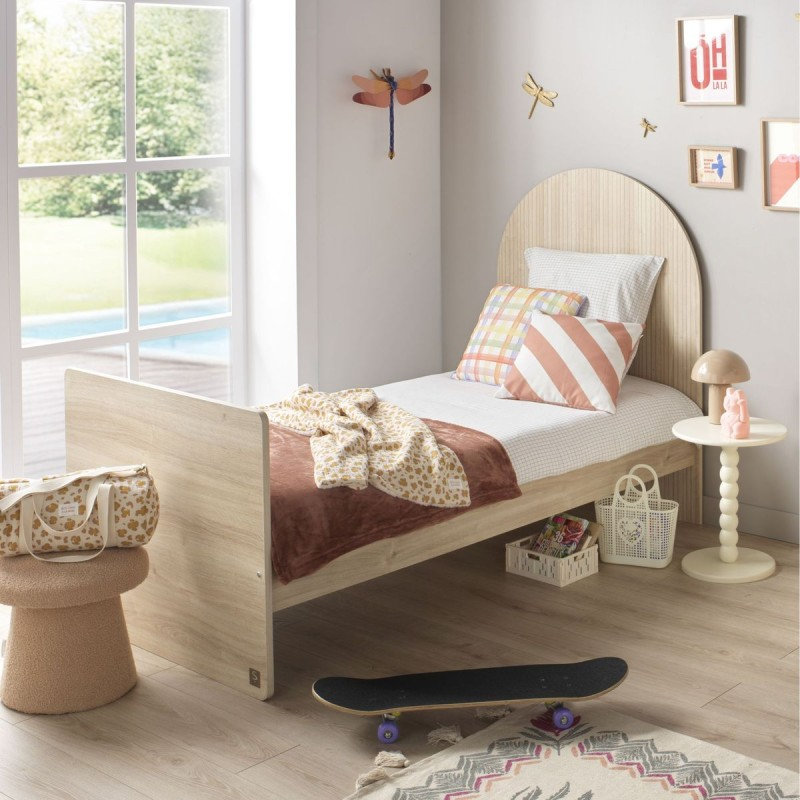 Pack Duo Arche Lit évolutif Strié + Commode à langer/Bureau  Sauthon lifestyle 2