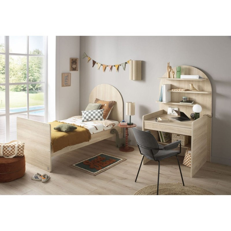 Pack Duo Arche Lit évolutif Strié + Commode à langer/Bureau  Sauthon lifestyle 8