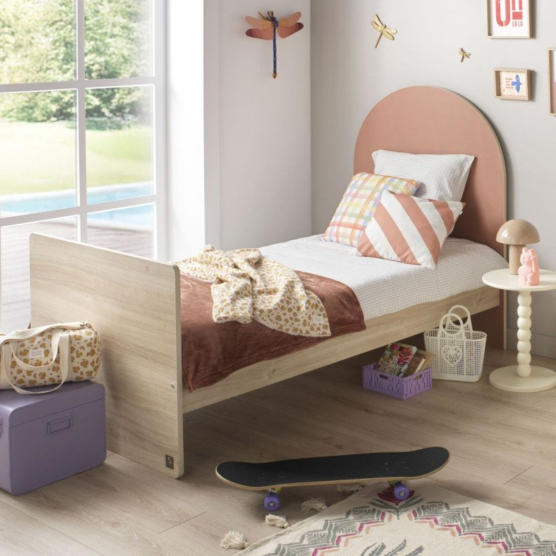 Pack Duo Arche Lit évolutif Terracotta + Commode à langer/Bureau Sauthon lifestyle 2