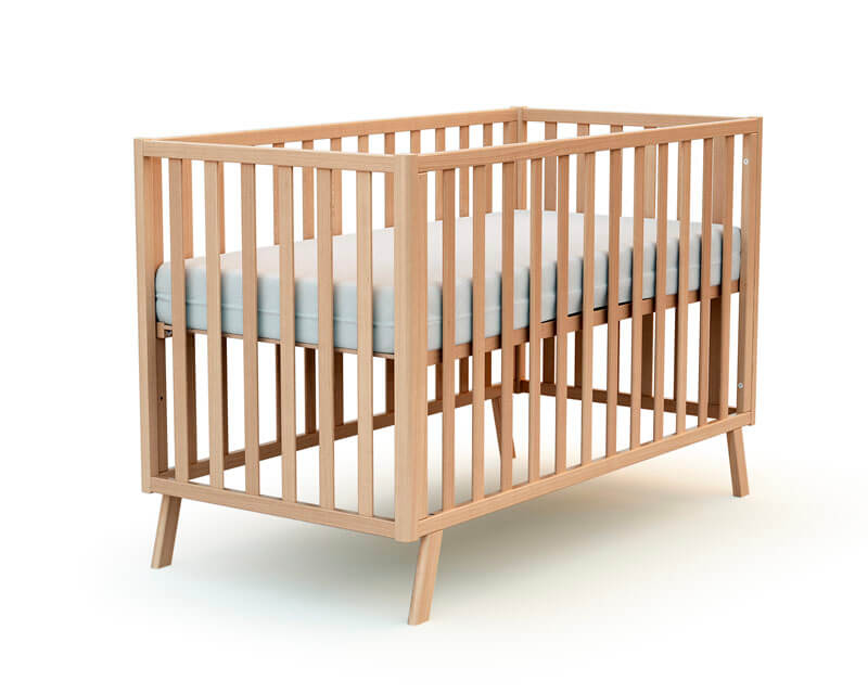 Lit bébé évolutif Confort 60x120 lit en bois AT4 - Bambinou