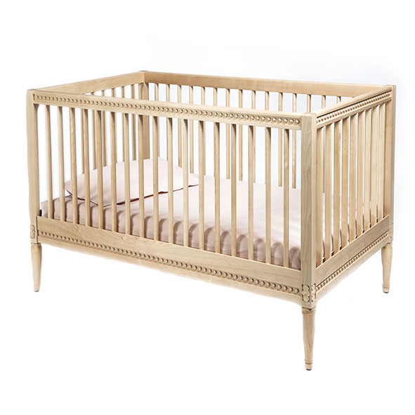 Lit bébé évolutif en bois Massif avec matelas Gustavienne Natural GUSTAVIENNE cote