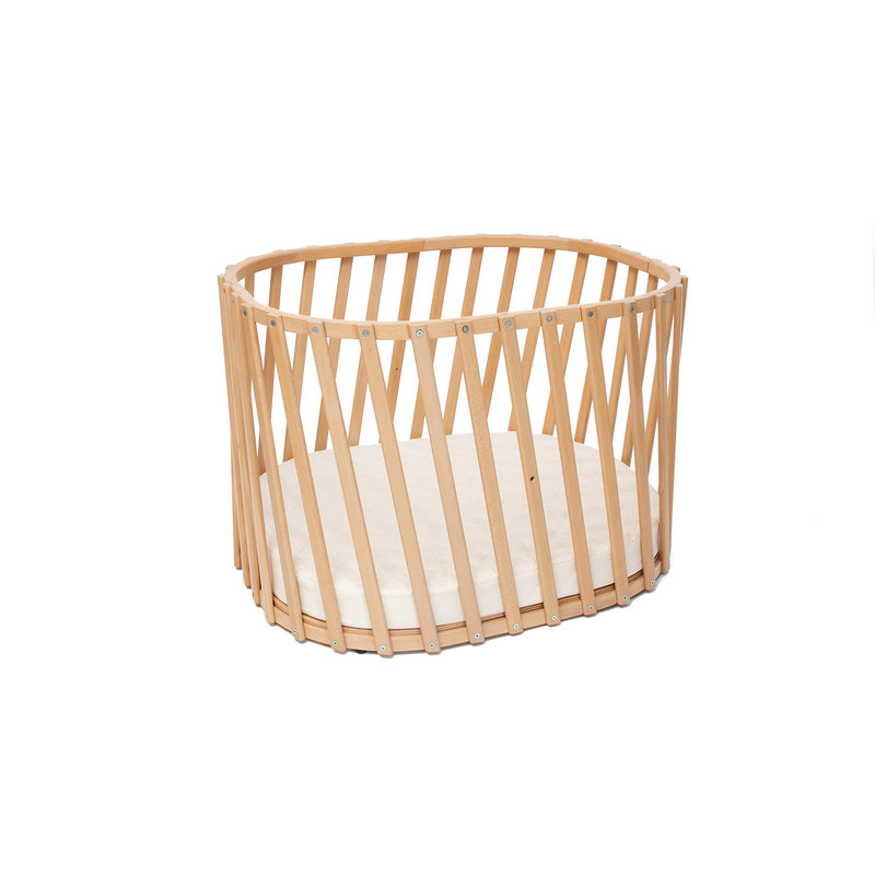 Lit bébé évolutif Lugo en bois naturel avec matelas 70 x 90 Charlie Crane produit