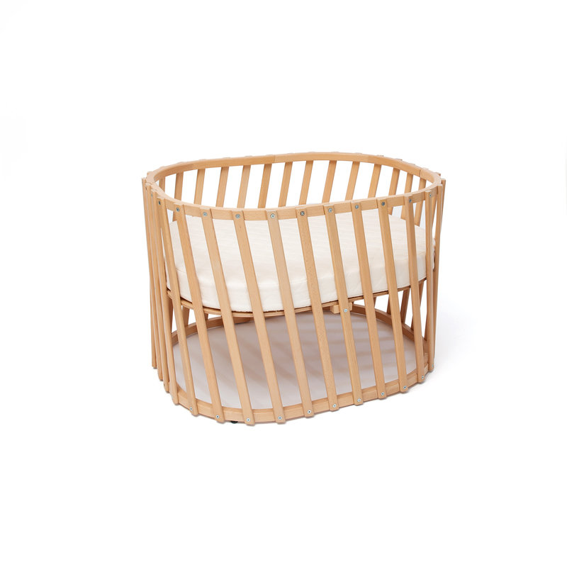 Lit bébé évolutif Lugo en bois naturel avec matelas 70 x 90 Charlie Crane produit haut