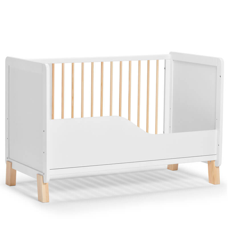 Lit bébé évolutif Nico 60 x 120 cm Blanc Kinderkraft évolutif