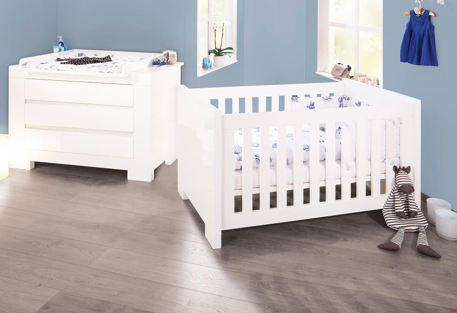 Lit bébé Sky blanc Pinolino Ambiance