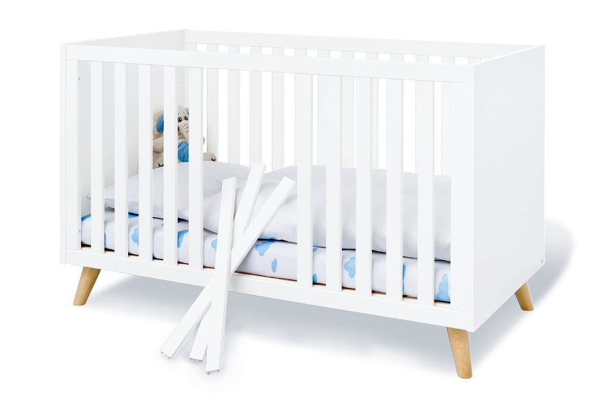 Chambre bébé Move lit évolutif, commode à langer, armoire Pinolino lit barreaux