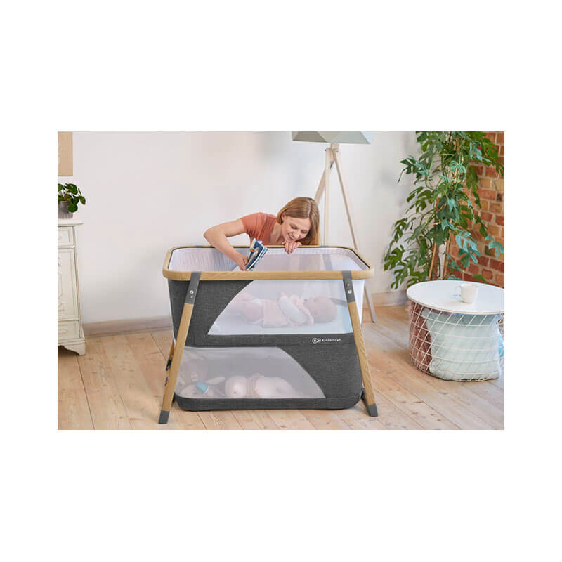 Lit bébé pliant Sofi Gris Kinderkraft ambiance