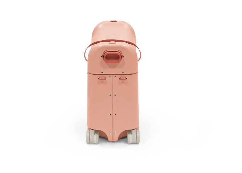 Lit bébé valise BedBox 2.0 de JetKids Coral Pink Stokke côté