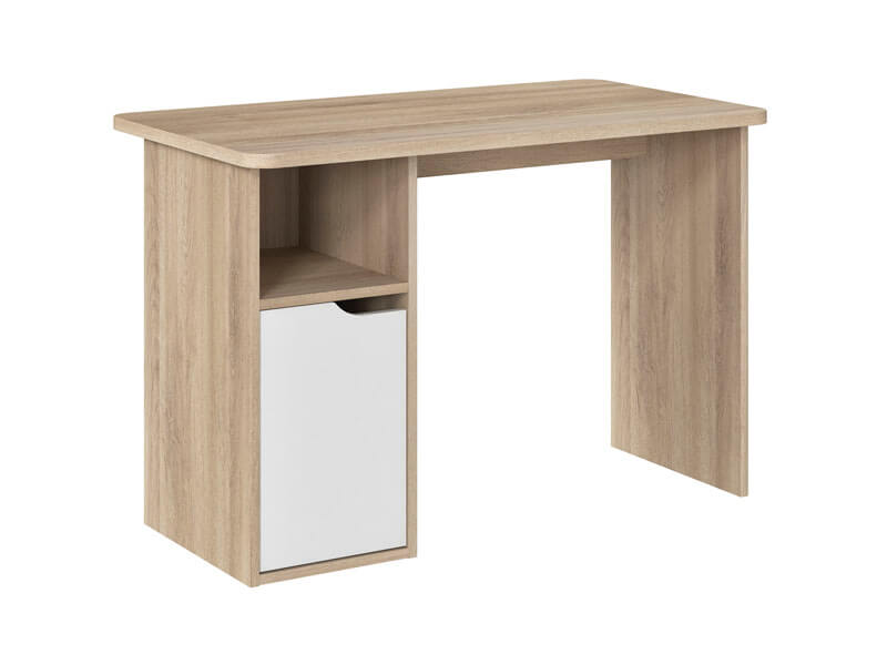 Lit compact évolutif Sacha 70 x 140 cm Chêne Galipette bureau angle