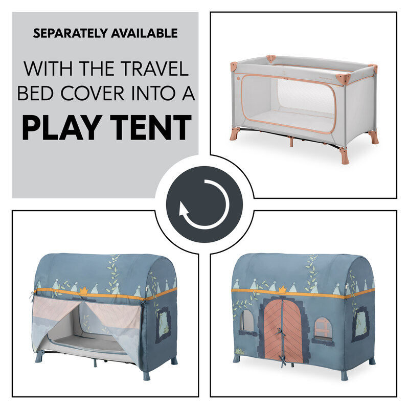 Pack Lit de voyage Dream N Play Plus Dusty + drap housse  HAUCK accessoires décoration