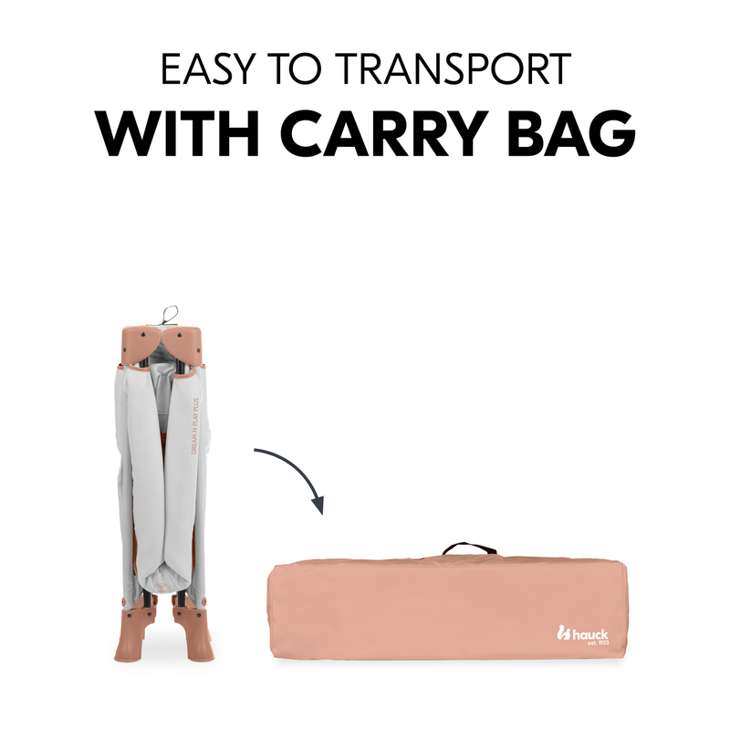 Pack Lit de voyage Dream N Play Plus Dusty + drap housse  HAUCK plier