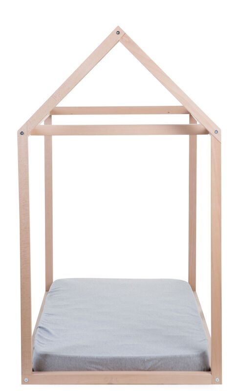 ‌Lit enfant Cabane 70 x 140 cm Naturel Childhome - Bambinou