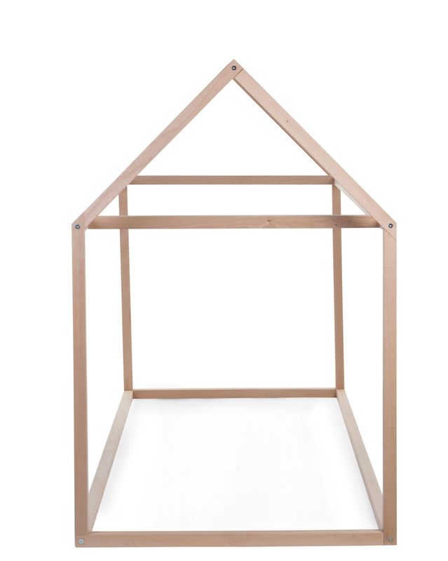 ‌Lit enfant Cabane 90 x 200 cm Naturel Childhome Latéral