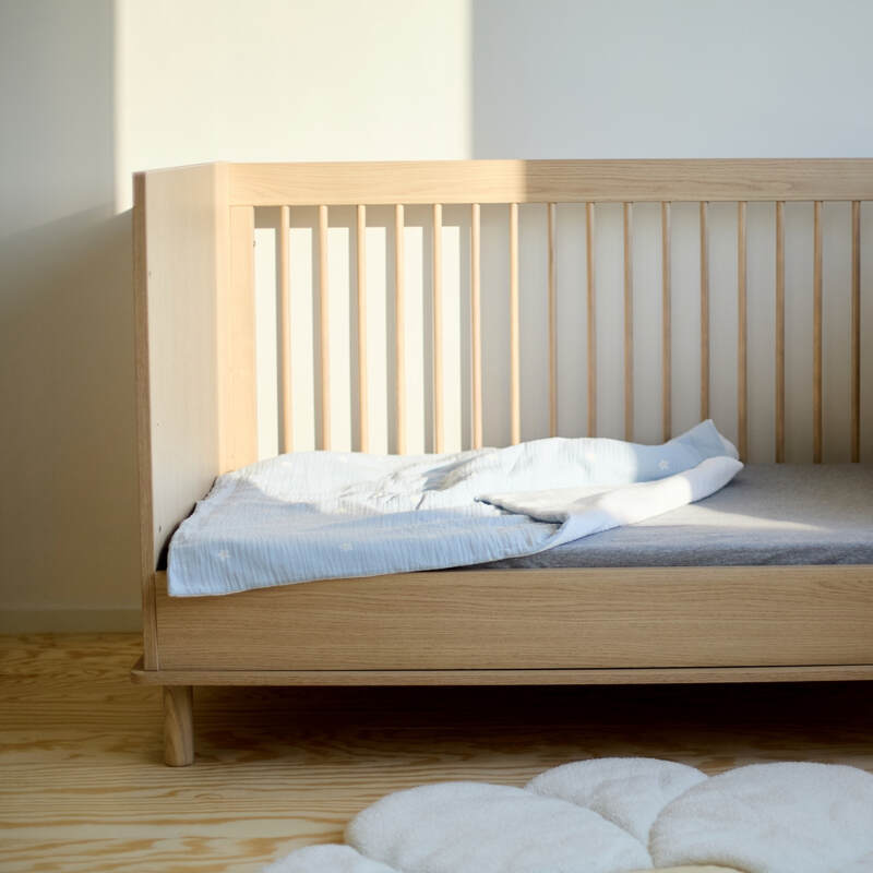 Lit évolutif 70x140 cm Nordica Naturel Childhome lifestyle3