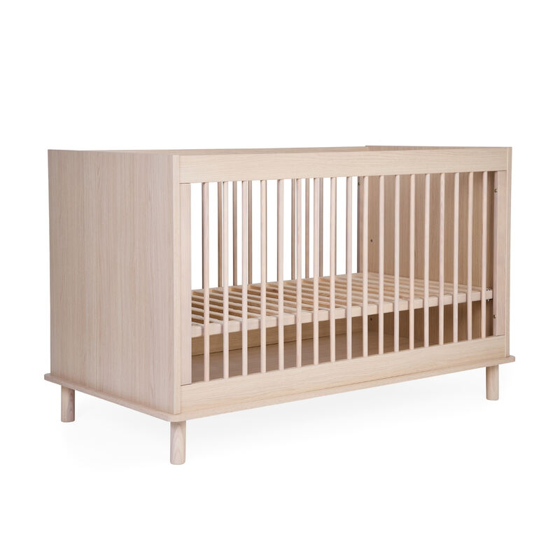 Lit évolutif 70x140 cm Nordica Naturel Childhome produit face
