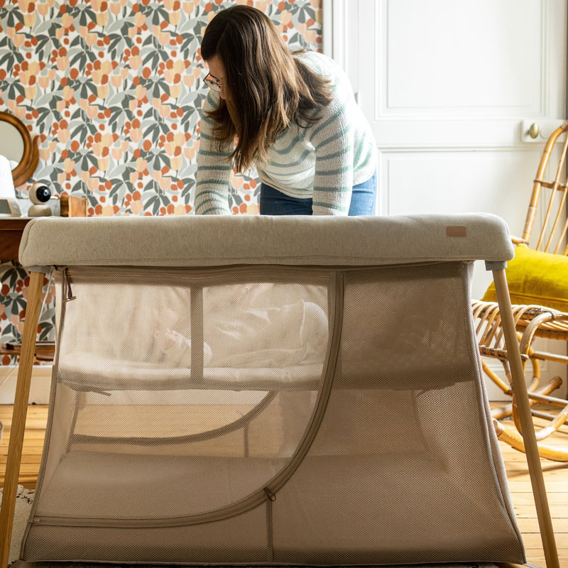 Lit parapluie 3 en 1 Eazy sleep Argile / Gazelle Beaba lifestyle 1