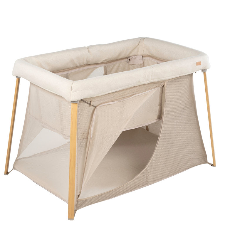 Lit parapluie 3 en 1 Eazy sleep Argile / Gazelle Beaba ouvert
