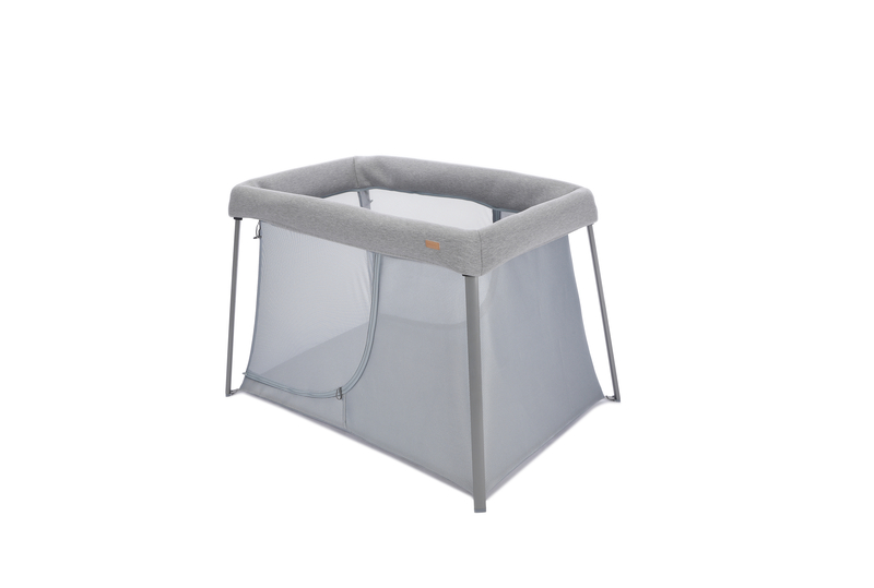 Lit parapluie 3 en 1 - Eazy sleep - Gris chiné / Galet Beaba produit profil