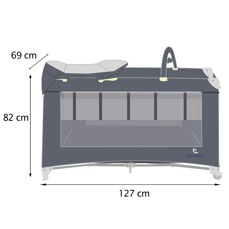 Lit Parapluie Optic Z Renolux dimensions