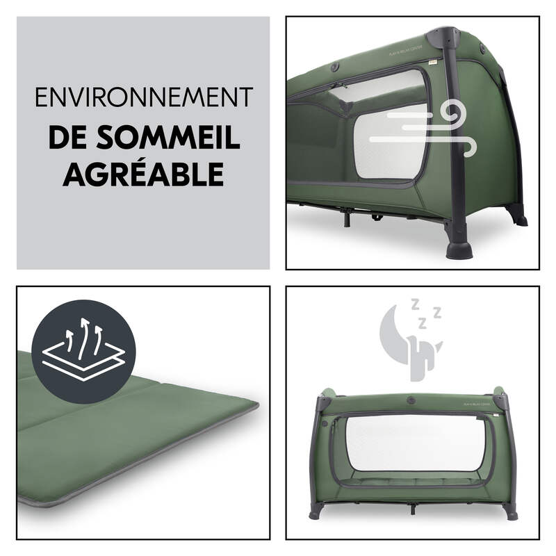 Pack lit parapluie Play N Relax center + drap housse Hauck matelas