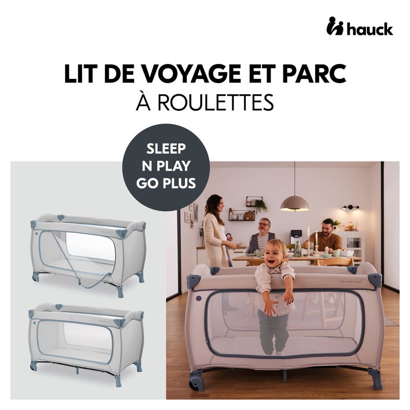 Lit parapluie Sleep N Play Go Plus Hauck roulettes