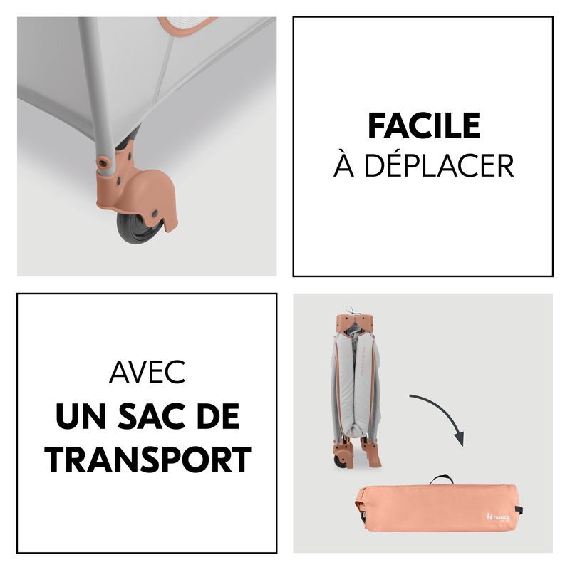 Pack Lit parapluie Sleep N Play Go Plus + drap housse Hauck pliage
