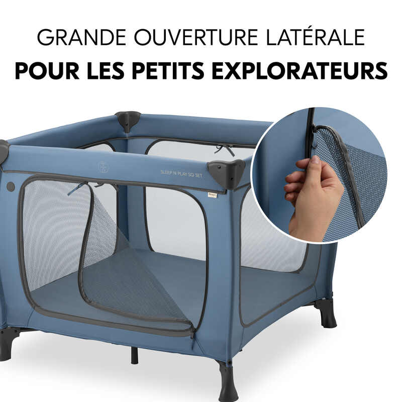 Lit parapluie Sleep N Play SQ Set Hauck ouverture