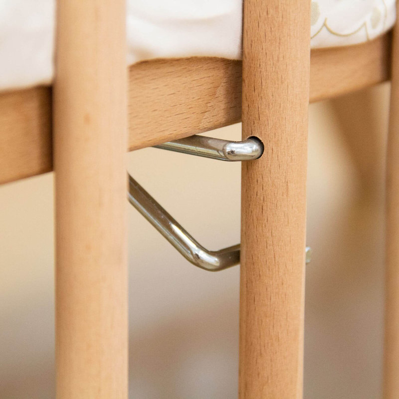 Lit pliant Simona 60 x 120 Hêtre Micuna fixation