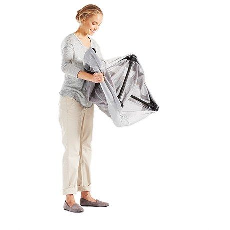 Lit parapluie argent pliage babybjorn BamBinou