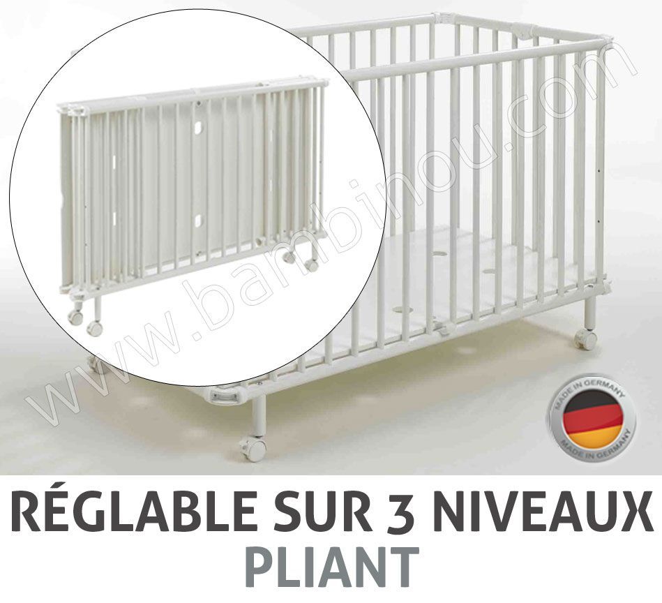 LIT PLIABLE  MAYLA 60 x 120 BLANC Geuther BamBinou